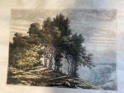 Paulovits: Erdő (rézkarc)