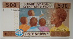 Közép Afrikai Államok/ Kongói Közt 500 francs 2002 UNC