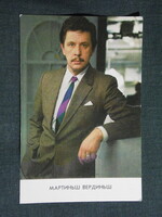 Kártyanaptár,Szovjetunió,Lettország,mozi,МАРТИНЬШ ВЕРДИНЬШ,Mārtiņš Vērdiņš színész,1988,   (7)