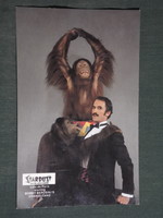 Képeslap,USA,Las Vegas,Cirkusz BOBBY BEROSINI'S ORANGUTANS,Majom Show,1970-