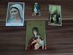 4 db szentkép egyben,1 db Lourdes-i,1 db Medugorje-i,1 db "Pappá szentelésem emlékére"1 db olasz