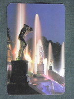 Kártyanaptár,Szovjetunió,Szentpétervár,Grand Cascade szökőkút,1982,   (7)