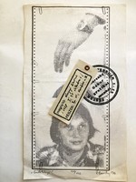 Záborszky Gábor (1950-2023): Emléklap, 1977, számozott (120/102), jelzett számítógépgrafika