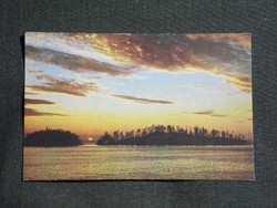 Kártyanaptár,Szovjetunió,Orosz Bolygó nyomda,napnyugta,tájkép, 1981,   (7)