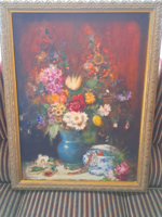 Jancsek Antal - Flower Still Life