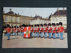 Képeslap,Dánia,Denmark Copenhagen The Royal Guard At Amalienborg Palace,Királyi gárda,1960-