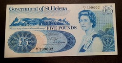AUNC - St. Helena 5 Pound 1981.