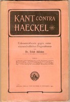 Erich Adickes : Kant contra Haeckel 1901