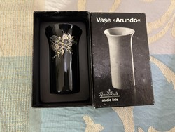 Rosenthal fekete porcelán váza