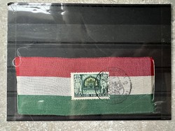 Szatmárnémedi Visszatért nemzeti színű szalagra bélyegezve
