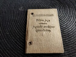 Magyar Királyi Államvasutak fényképes igazolvány 1924
