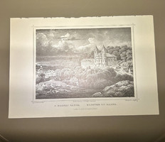 A radnai zárda, Erdély - Hunfalvy - Rohbock acélmetszet, reprint