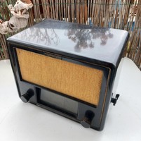 TELEFUNKEN SUPER 2B54 GWK régi retro vintage német csöves bakelit rádió, 1942-44. Ritka!