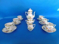6-piece cappuccino set with Victoria pattern from Herend