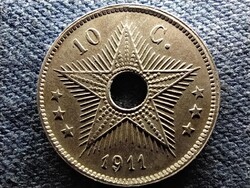 Kongó (Zaire) I. Albert (1909-1934) 10 cent 1911