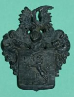 Magyar bronz nemesi címer 19 sz
