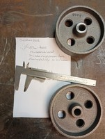 Industrial Ipari Vas gép Kerék 125mm öntöttvas Gépkerék roller Loft vintage bútor asztal alá