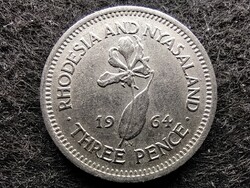 Zimbabwe II. Erzsébet (1964-1970) 3 pence 1964