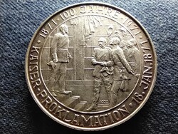 Bismarck Birodalmi kiáltvány 100. évfordulója színezüst emlékérem 1971