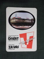 Kártyanaptár,Jugoszlávia,Szerb,Topolya,Bačka Topola, Topola Univerzál áruház,1979,   (7)