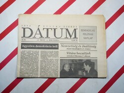 Retro régi újság - Dátum - Szabadelvű Politikai Napilap - 1990. február 14. - Születésnapra.