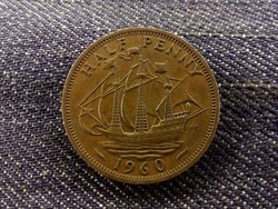 Anglia II. Erzsébet 1/2 Penny 1960