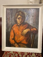 Réti Mátyás (1922-2002), fiatal lány portré