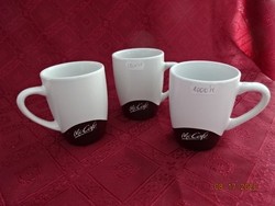 MC Cafe bögre, 9,5 cm magas. Alja sötétbarna színű. Vanneki! Jókai.