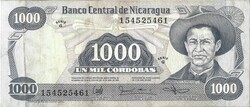 1000 cordoba cordobas 1985 Nicaragua Nikaragua