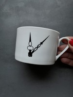 KARE Design óramutatók, porcelán csésze