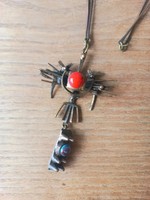 Retro magyar fémmunka, ötvösmunka. Ékszer. Péri József