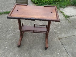 Serving Table with Hand Carved 