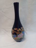 Kobalt kék , japán mintás váza