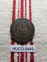 2 Fillér 1896 VF