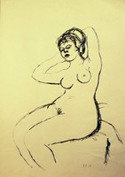 Ék Sándor “seated nude”