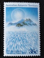 KS141 / Ausztrál Antarktisz 1986 Az Antarktiszi Szerződés 25. évfordulója bélyeg postatiszta