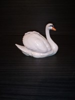 Drasche (Kőbányai porcelán) hattyú. Hibátlan. Jelzett
