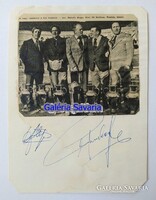 Aranycsapat Puskás Real Madrid Di Stefano dedikált fénykép 1982-ből futball foci ereklye