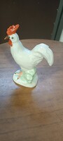 Kézzel festett Herendi porcelán kakas figura