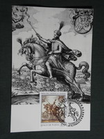 Képeslap,CM,bélyeg,alkalmi bélyegzés,400 éves Bethlen Gábor,Budapest Nemzeti múzeum 1980-