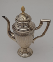 CSAK ENNYIÉRT? Antik ezüst kiöntő kanna Diannás HS mester elefáncsont betétekkel