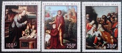 KS103 /  Mali 1970 Karácsony - festmények bélyegsor postatiszta