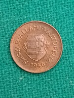 2 Fillér 1946 ! Szép !