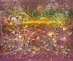 Máriási Masznyik Iván festőművész (1928-1997) – Születő természet c. festménye