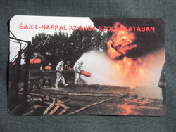 Kártyanaptár,Magyar Tűzoltóság Zalaegerszeg,tűzoltás gyakorlat, 1993,   (7)
