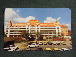 Kártyanaptár, MATÁV távközlés Rt. Pécs székház,parkoló,autó, 1993,   (7)