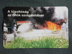 Kártyanaptár,Magyar Tűzoltóság Kaposvár,tűzoltás gyakorlat,teherautó, 1993,   (7)