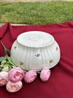 Pogácsástál Gyönyörű Zsolnay Fehér porcelán  pogácsás tál pörköltes levesestál nosztalgia darab