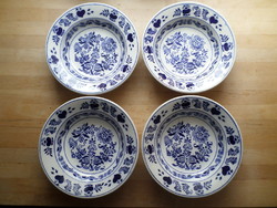 Antik Wilhelmsburg fajansz hagymamintás tányér 23,5 cm - darabra