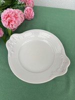 Régi porcelán retro Zsolnay fehér Pecsenyéstàl pecsenyés kínáló régiség nosztalgia
